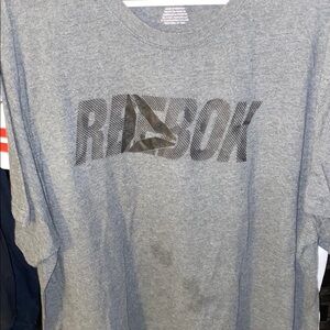 Reebok Heather Gray Graphic Tee